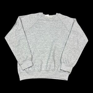 Vintage 90s Bassett Walker Gray Blank Crewneck Sweatshirt Women's Large FLAWS